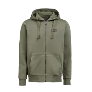 Endex zipper legergroen, voorkant